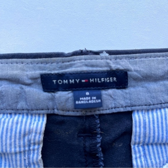 Tommy Hilfiger Pants Hampton Navy Blue Stars Print Stretch Slim Chino Medium 8 - Picture 7 of 15